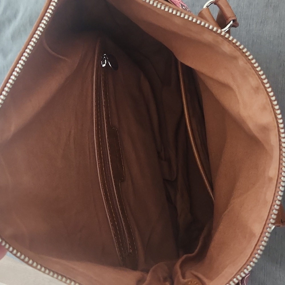 Desigual Pink and Brown Patterned Satchel - Picture 7 of 7